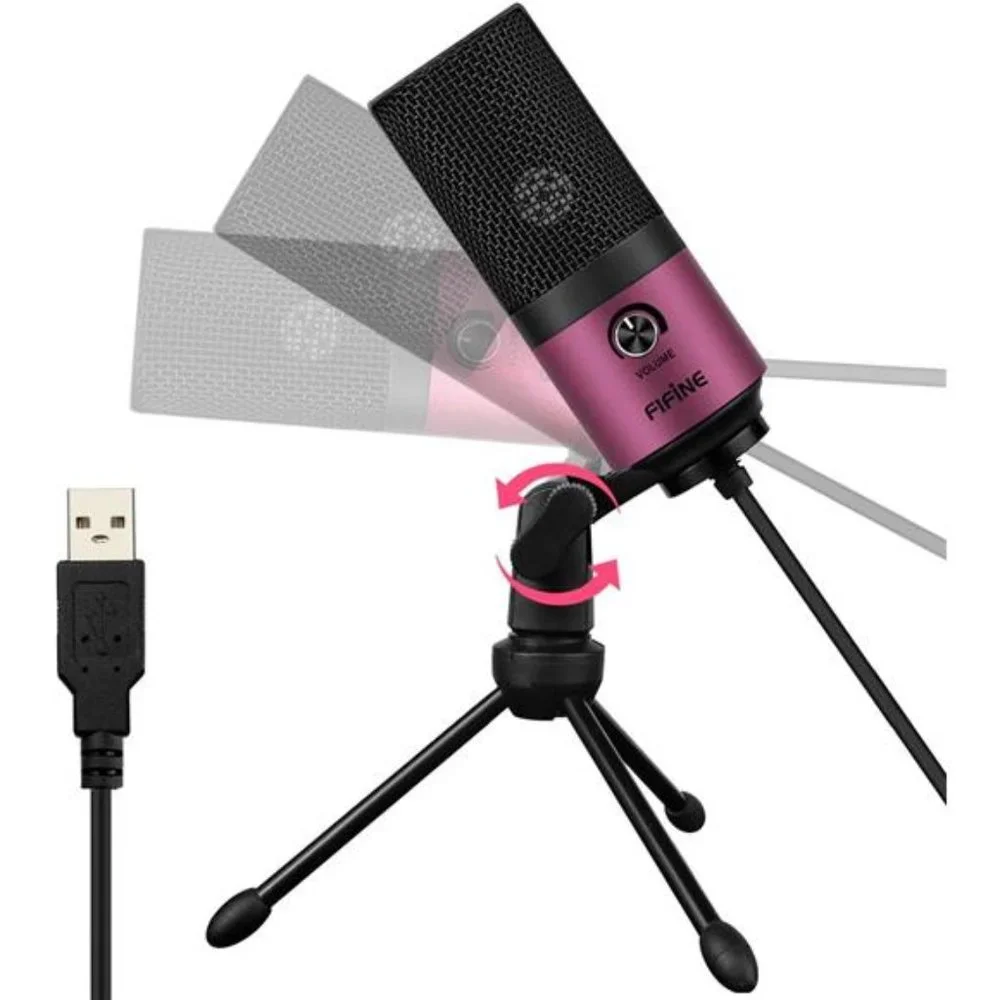 USB Podcast Condenser Microphone Recording On Laptop,NoNeed Sound Card Interface